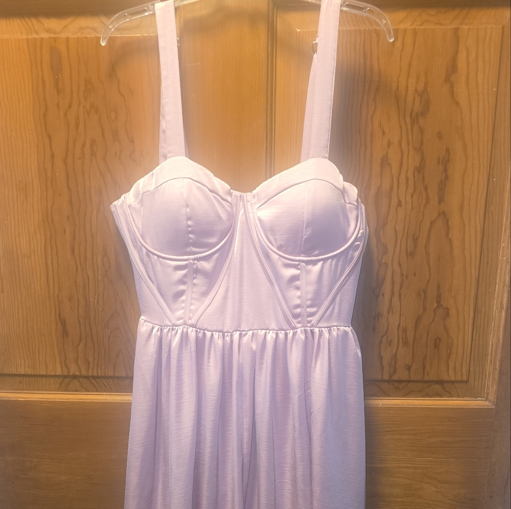 Elegant Lavender Dress with Straps